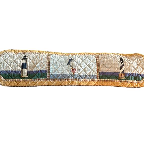 Nautical Handmade Quilted Table Runner 70" - Picture 1 of 7